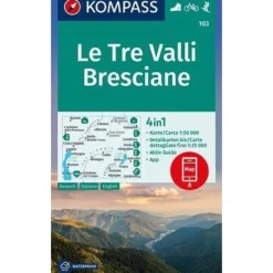 Kompass Italië & Malta|WK103 Tre Valli Bresciane