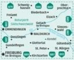 Kompass Duitsland|WK884 Waldkirch, Kandel, St.Peter