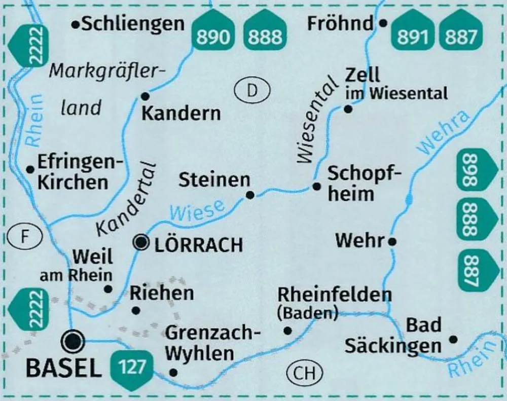 Kompass Zwitserland|WK897 Wiesental Kandertal