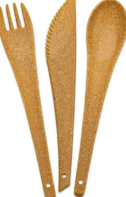 KOZIOL Campingservies|Rio bestekset 3st nature ash grey