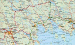 Kummerly en Frey Scandinavië & Ijsland|Wegenkaart Zweden Noord 6