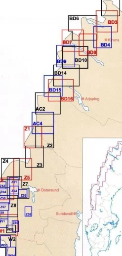 Lantmäteriet Fjallkarta Scandinavië & Ijsland|Wandelkaart BD4 Kiruna 1:100.000