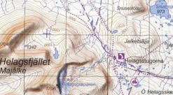 Lantmäteriet Fjallkarta Scandinavië & Ijsland|Wandelkaart BD12 Arjeplog 1:100.000