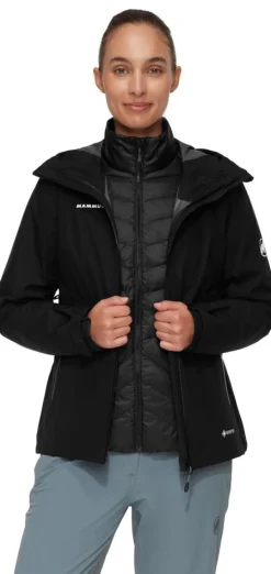 DAMES Mammut Jassen Dames|Convey 3 in 1 HS hooded jacket woman