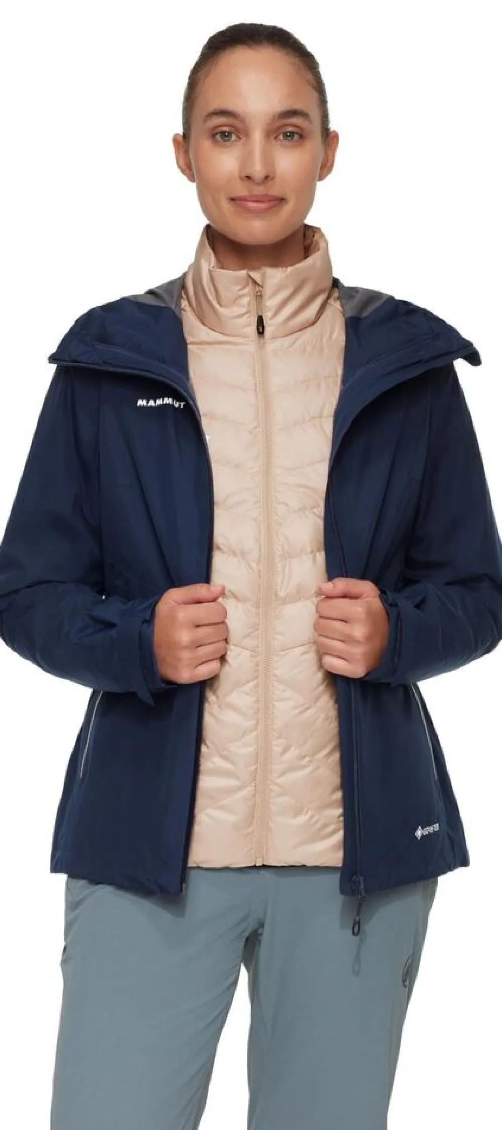 DAMES Mammut Jassen Dames|Convey 3 in 1 HS hooded jacket woman