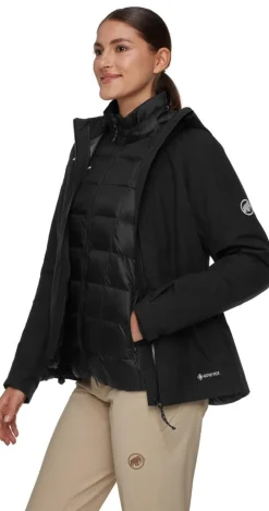 DAMES Mammut Jassen Dames|Treeline 3 in 1 HS Hooded Jacket Women
