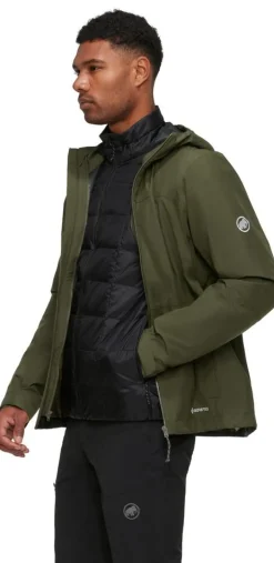 Heren Mammut Jassen Heren|Treeline 3 in 1 HS Hooded Jacket Men