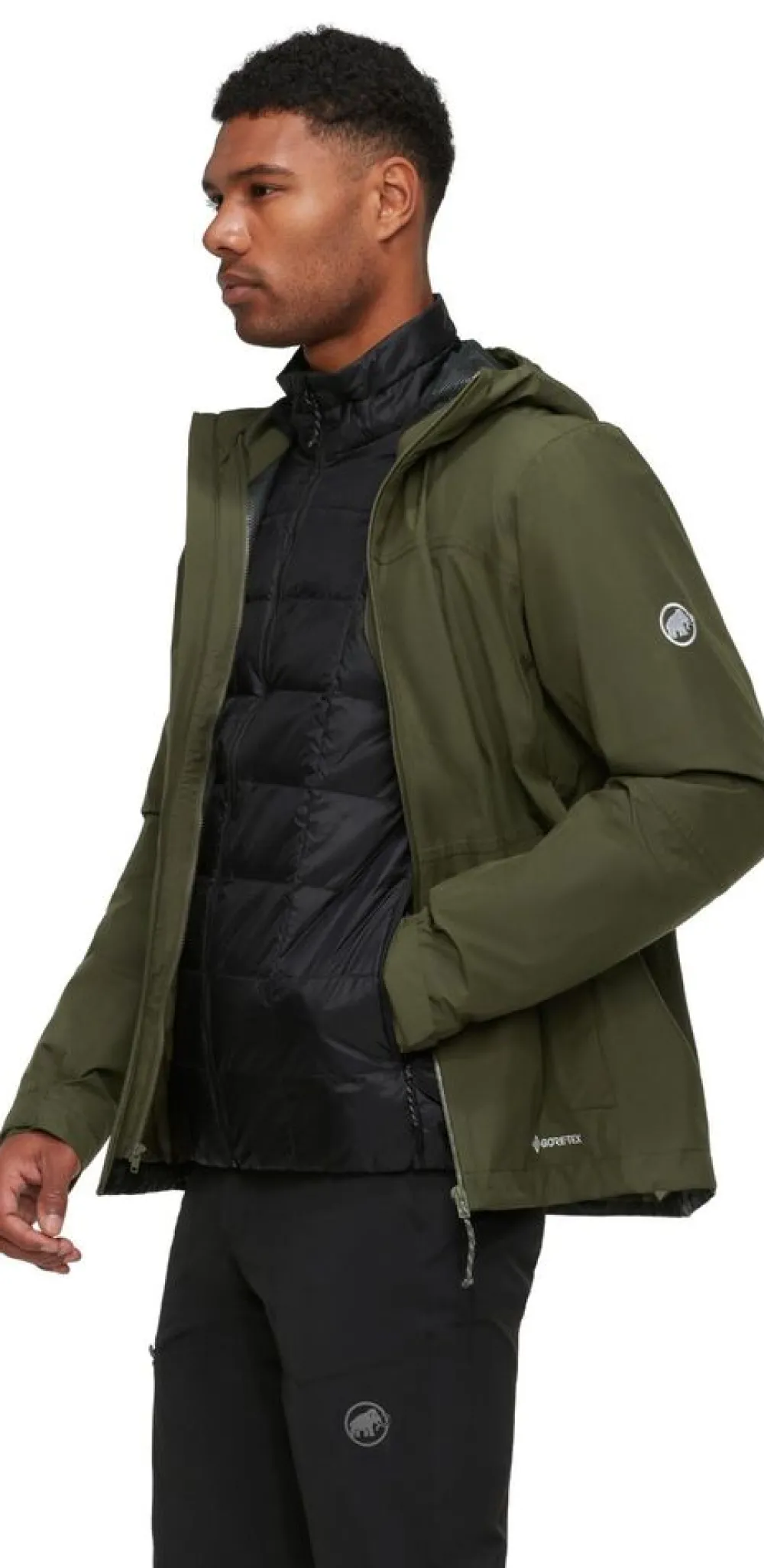 Heren Mammut Jassen Heren|Treeline 3 in 1 HS Hooded Jacket Men