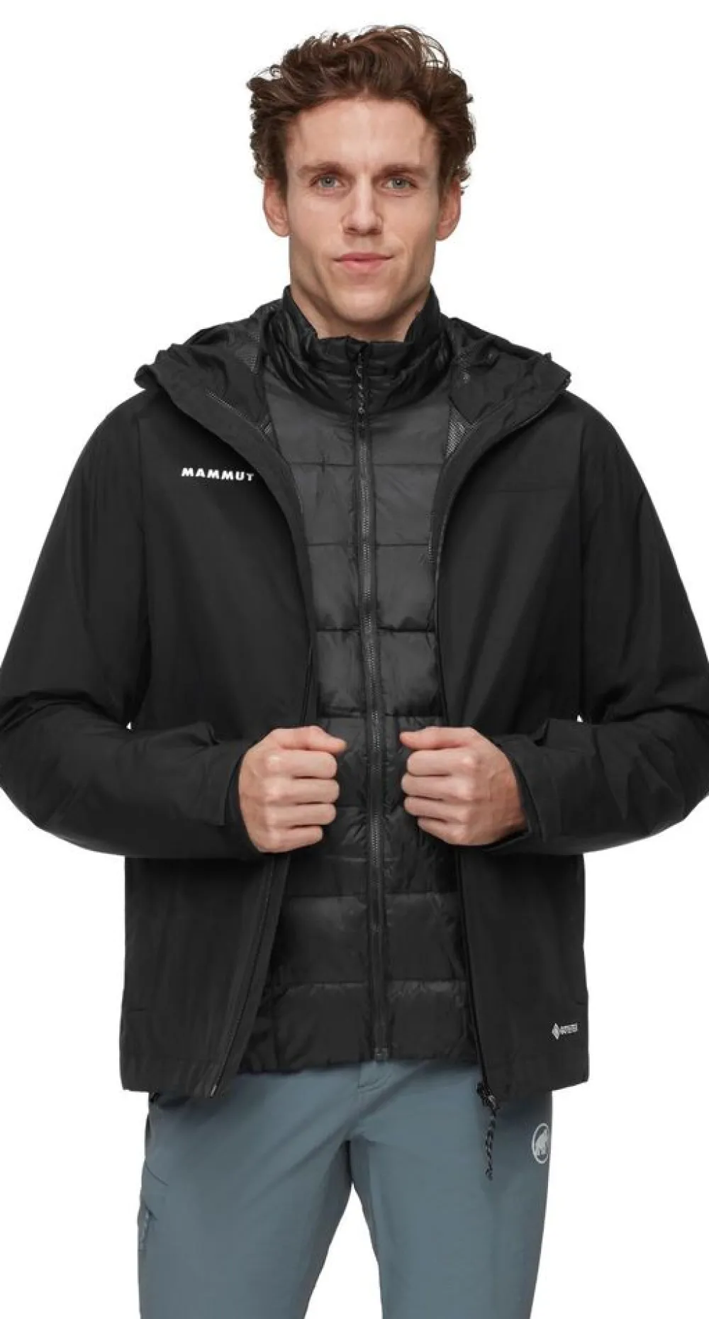 Heren Mammut Jassen Heren|Treeline 3 in 1 HS Hooded Jacket Men