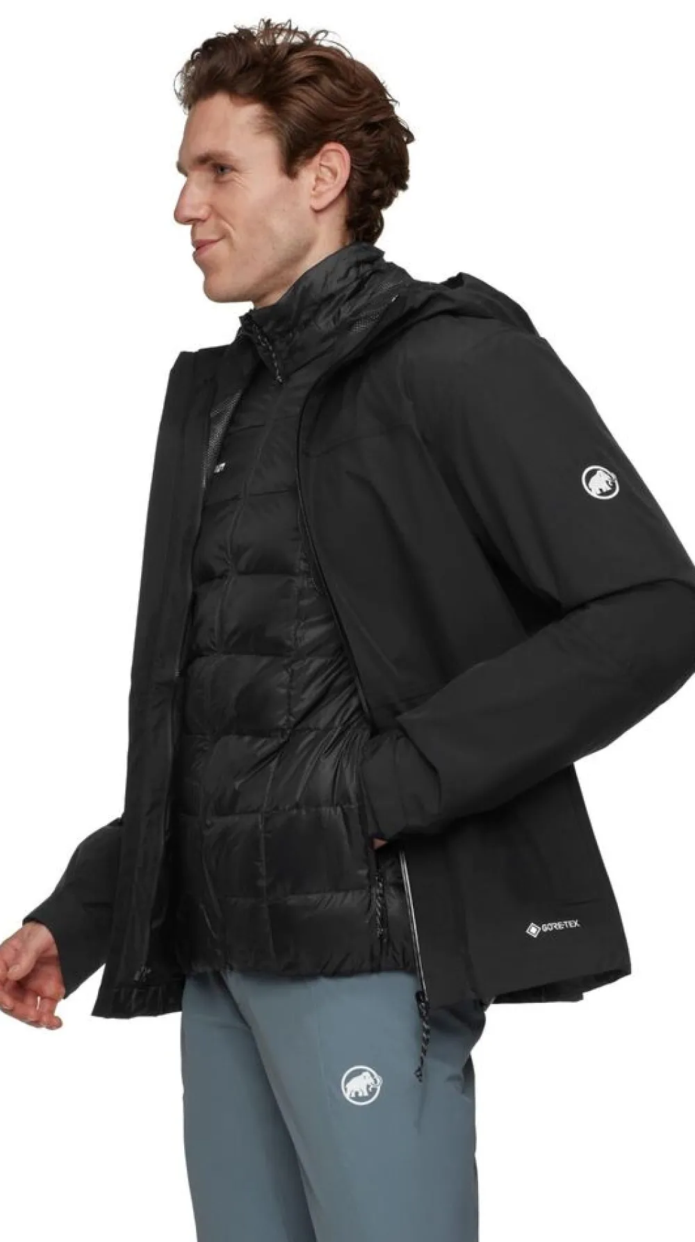 Heren Mammut Jassen Heren|Treeline 3 in 1 HS Hooded Jacket Men