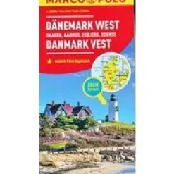 Marco Polo Scandinavië & Ijsland|Wegenkaart Denemarken West
