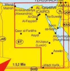 Marco Polo Afrika|Wegenkaart Egypte