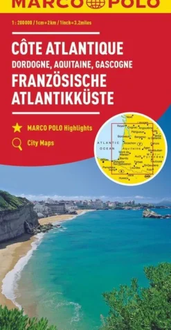 Marco Polo Frankrijk|Wegenkaart Frans Atlantische kust