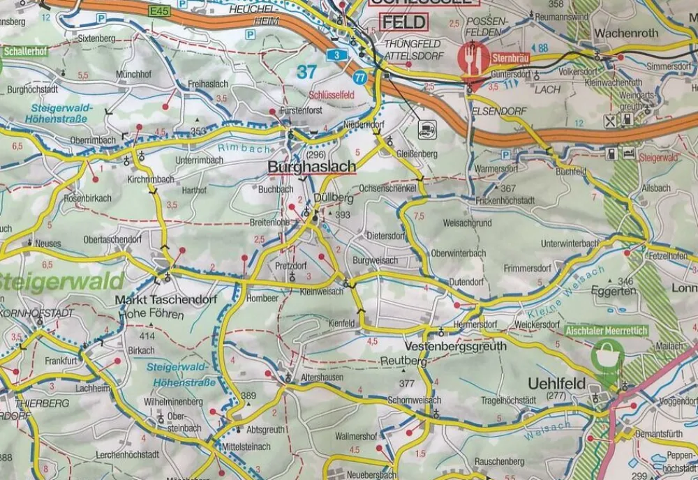 Marco Polo Duitsland|Wegenkaart FZK 12 Münsterland - Emsland