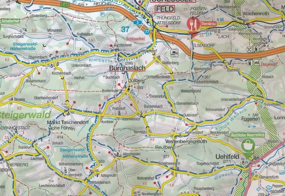 Marco Polo Duitsland|Wegenkaart FZK 13 Teutoburger Wald