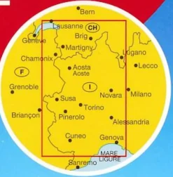 Marco Polo Italië & Malta|Wegenkaart Piemonte Aostadal 1