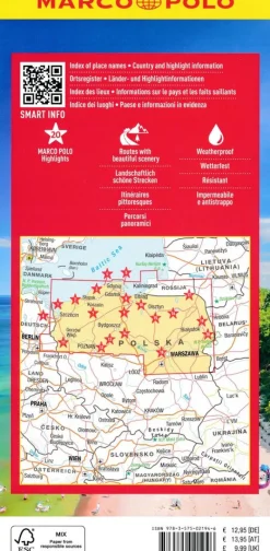 Marco Polo Oost-Europa|Wegenkaart Polen Noord