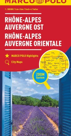 Marco Polo Frankrijk|Wegenkaart Rhone-Alpes
