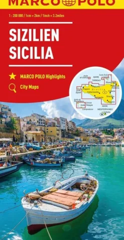 Marco Polo Italië & Malta|Wegenkaart Sicilie