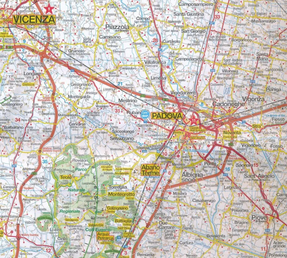 Marco Polo Italië & Malta|Wegenkaart Venetië Friuli Gardameer 4