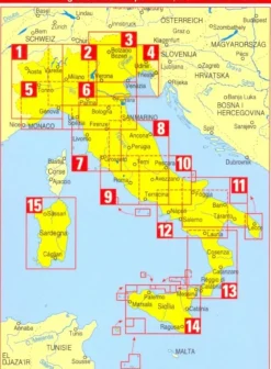 Marco Polo Italië & Malta|Wegenkaart Venetië Friuli Gardameer 4