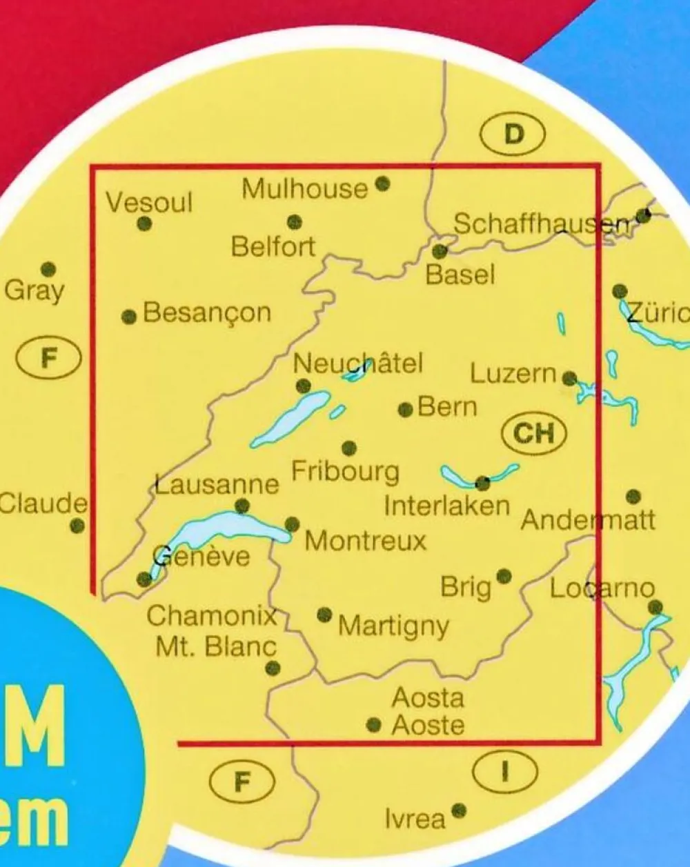 Marco Polo Zwitserland|Wegenkaart Zwitserland West