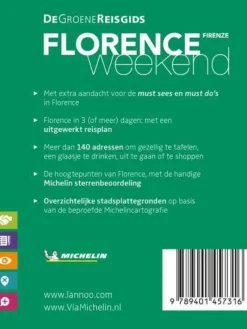 Michelin Italië & Malta|Groene Reisgids Weekend Florence - Firenze