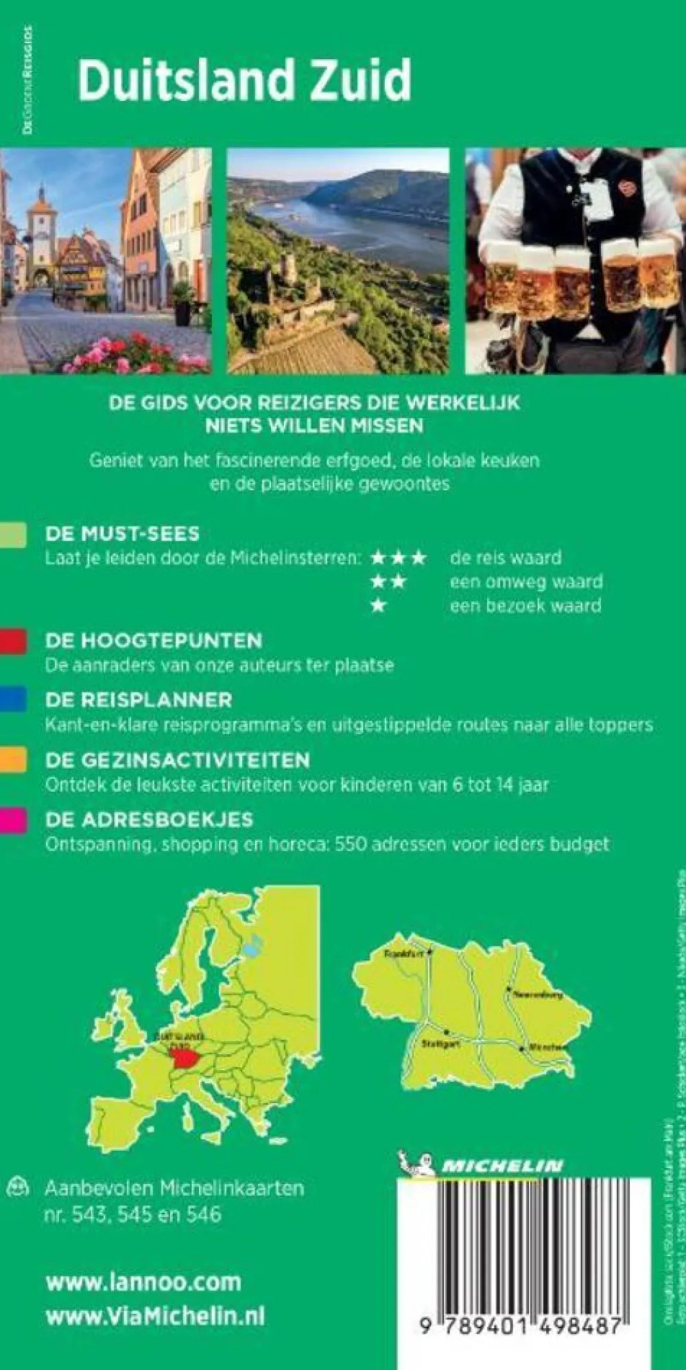 Michelin Duitsland|Groene Reisgids Duitsland Zuid