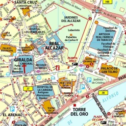 Michelin Spanje & Portugal|Stadsplattegrond Sevilla 1:10.000