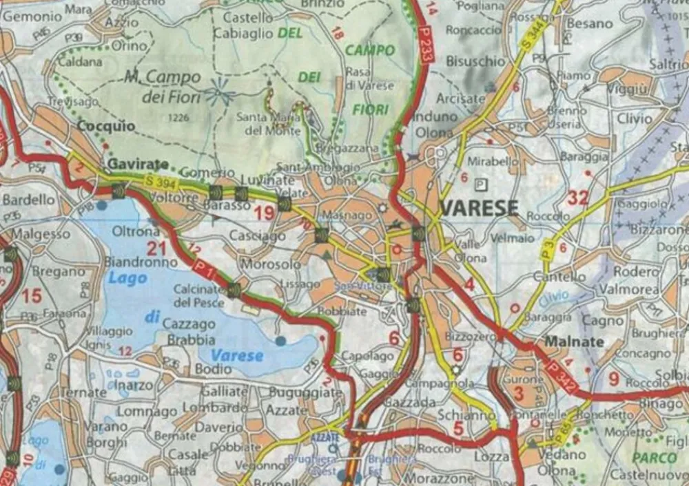 Michelin Italië & Malta|Wegenkaart 361 Abruzzo, Molise