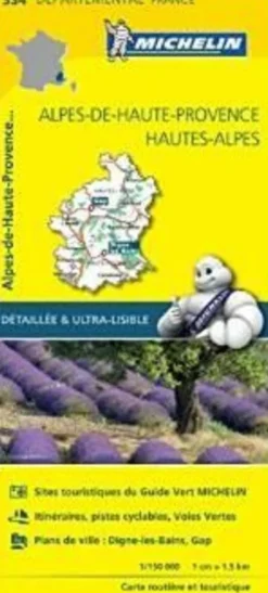 Michelin Frankrijk|Wegenkaart 334 Alpes-de-Haute-Provence