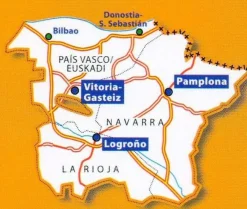 Michelin Spanje & Portugal|Wegenkaart 573 Baskenland, Navarra & Rioja