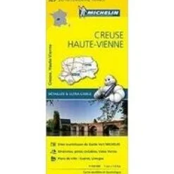 Michelin Frankrijk|Wegenkaart 325 Creuse - Haute-Vienne