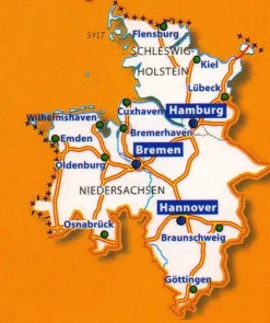 Michelin Duitsland|Wegenkaart 541 Duitsland Noordwest