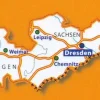 Michelin Duitsland|Wegenkaart 544 Duitsland Midden-Oost