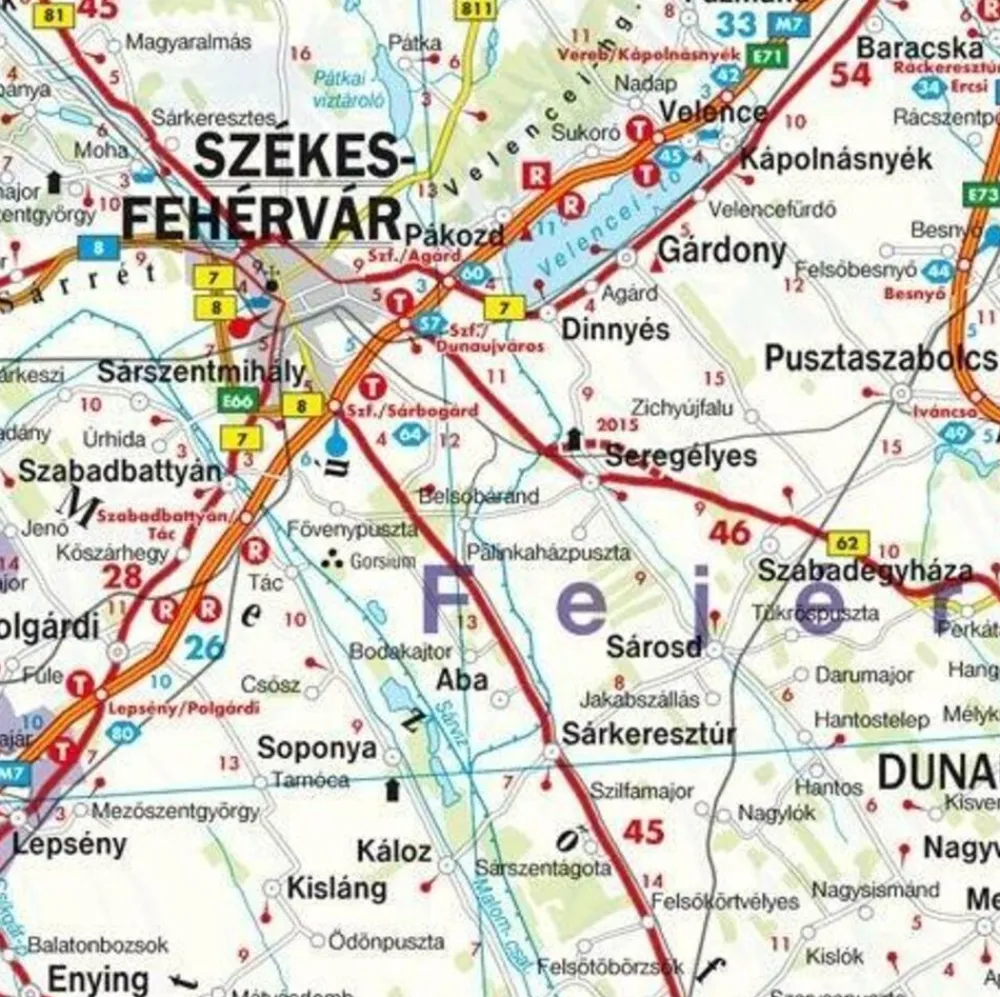 Michelin Oost-Europa|Wegenkaart 732 Hongarije