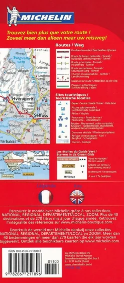 Michelin Scandinavië & Ijsland|Wegenkaart 750 IJsland