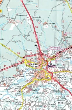 Michelin Frankrijk|Wegenkaart 133 Landes Sud - Côte Basque