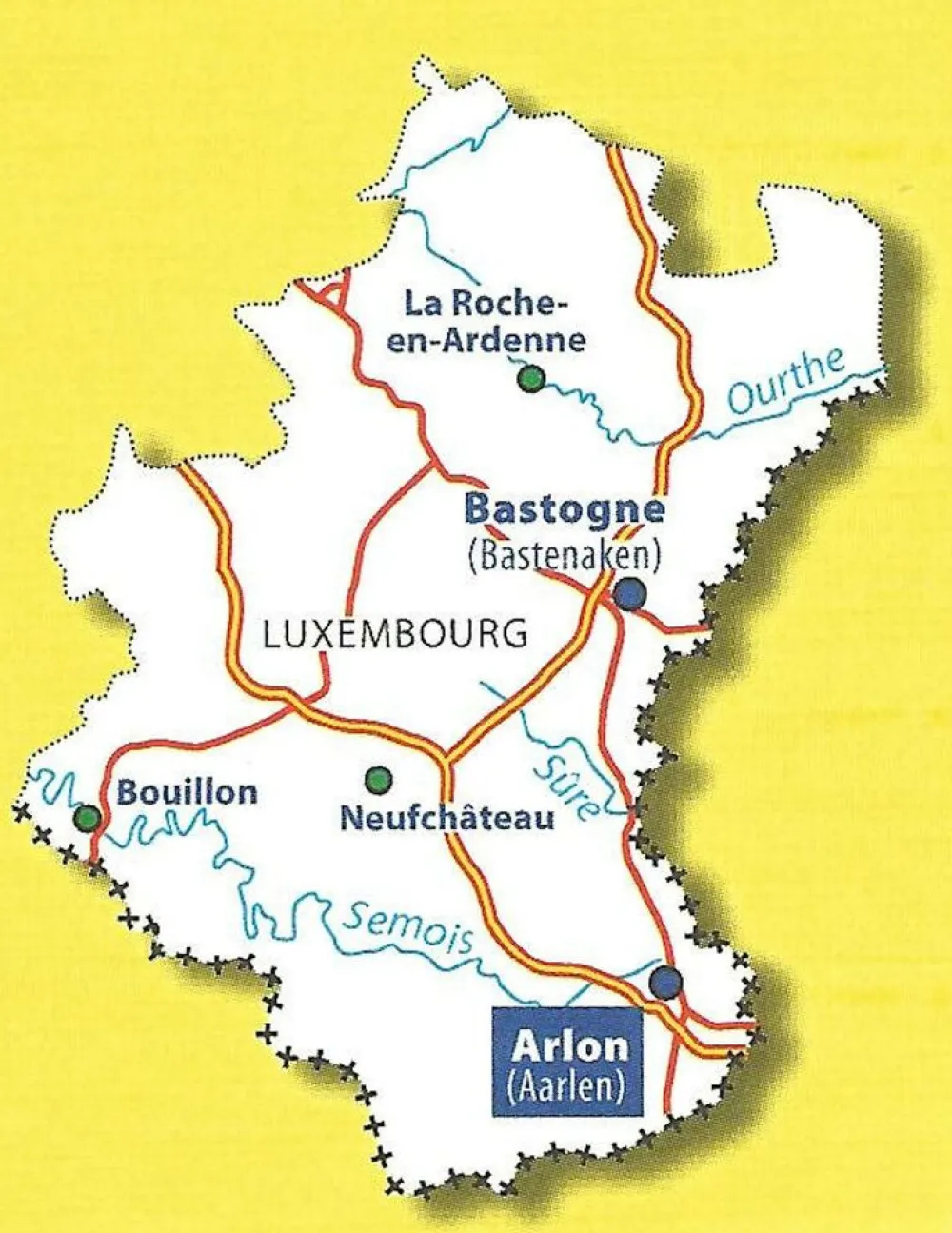 Michelin Benelux|Wegenkaart 377 Luxemburg