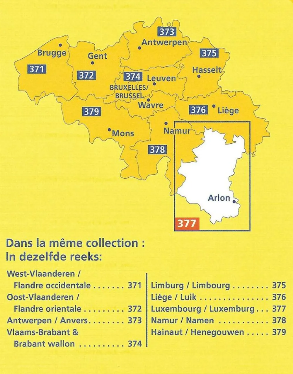 Michelin Benelux|Wegenkaart 377 Luxemburg