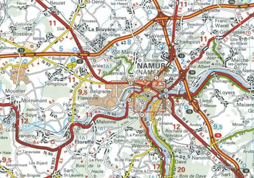 Michelin Benelux|Wegenkaart 533 Noord - en Midden-België