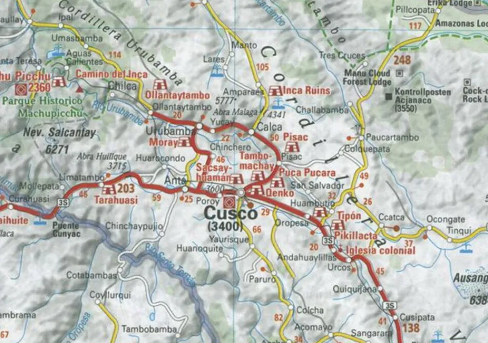 Michelin Zuid-Amerika|Wegenkaart 763 Peru