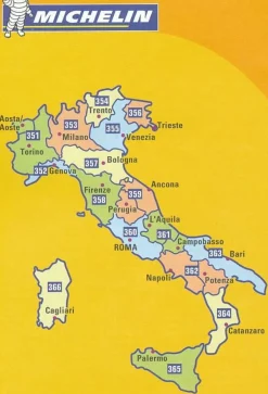 Michelin Italië & Malta|Wegenkaart 365 Sicilië Sicilia