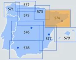 Michelin Spanje & Portugal|Wegenkaart 574 Spanje Noordoost