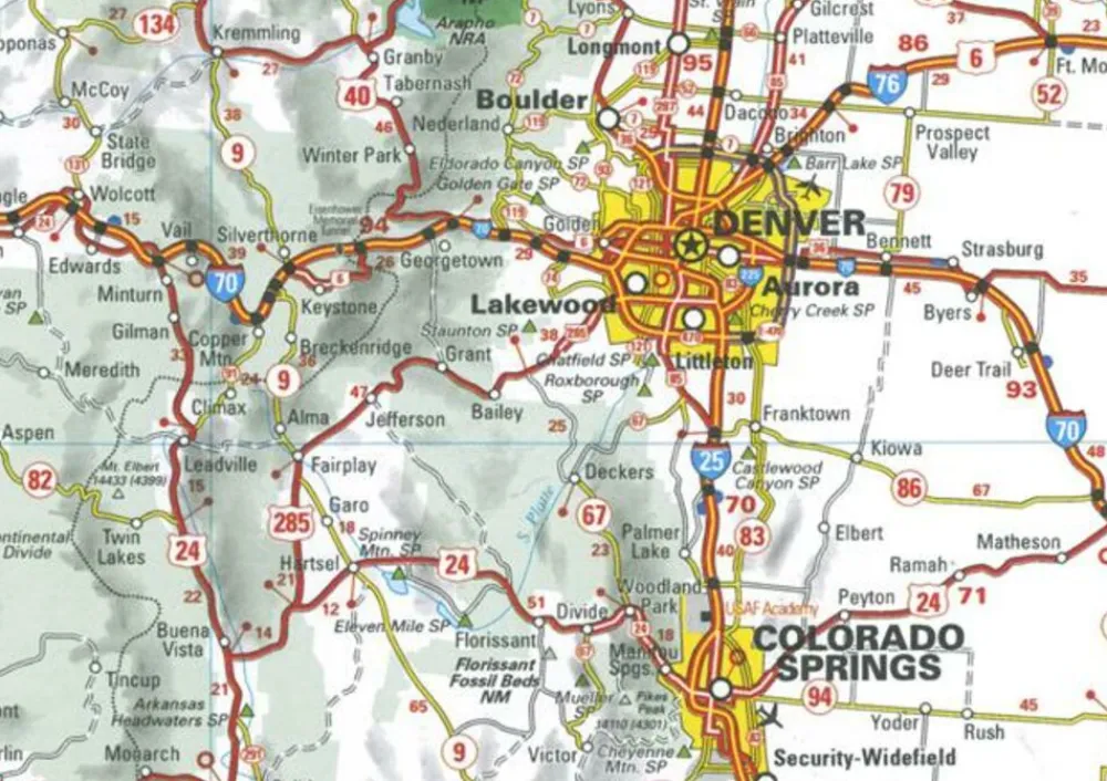 Michelin Verenigde Staten|Canada|Wegenkaart 585 USA West, Canada West