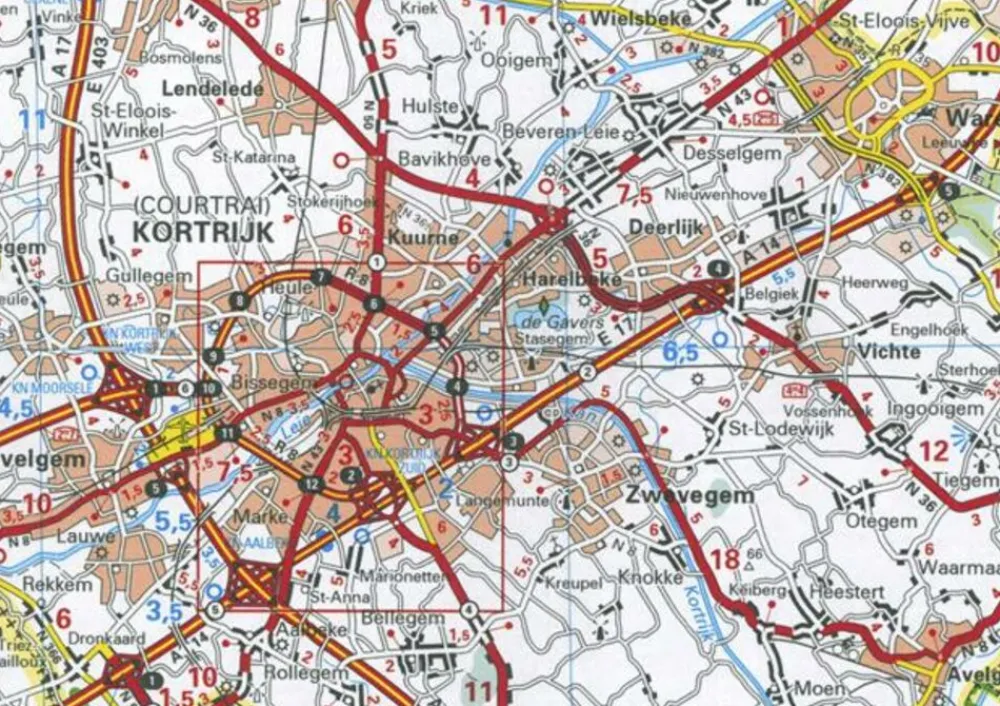 Michelin Benelux|Wegenkaart 534 Zuid-België Ardennen