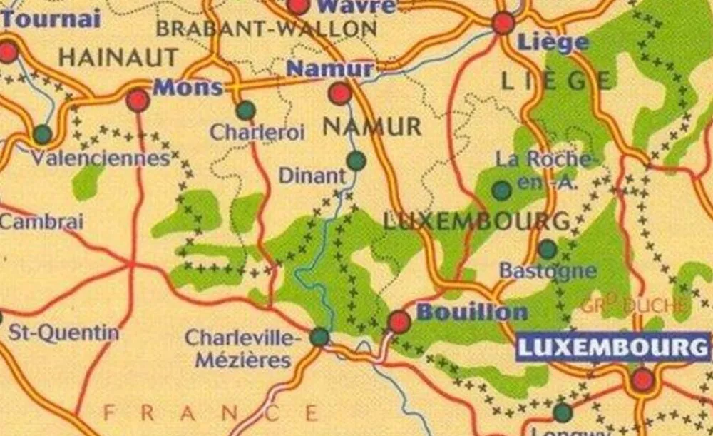 Michelin Benelux|Wegenkaart 534 Zuid-België Ardennen