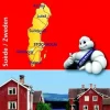 Michelin Scandinavië & Ijsland|Wegenkaart Zweden 1:1.2.000.000