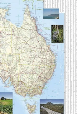 National Geographic Australië|Landkaart Australë Adventure map