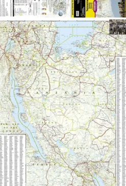 National Geographic Afrika|Tanzania, Rwanda, Burundi Adventure Map